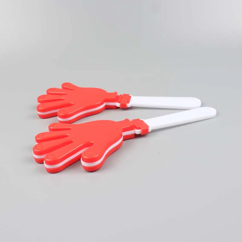 Best Sale Promotional Plastic Football Hand Fan Clapper Cheering Plastic Crafts