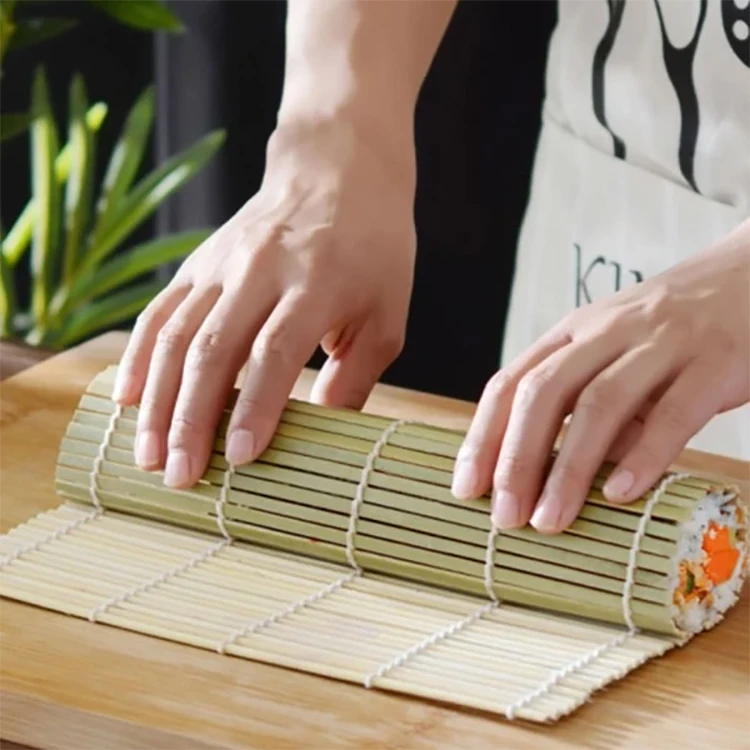 Wholesale Good Quality Eco-friendly Food Safe Sushi Bamboo Mat Maker Roll