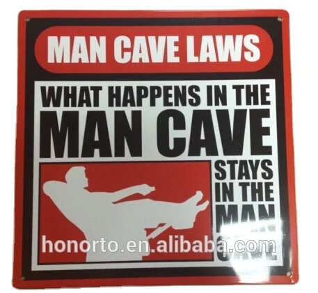 custom curved with embossed round metal aluminum / tin  sign