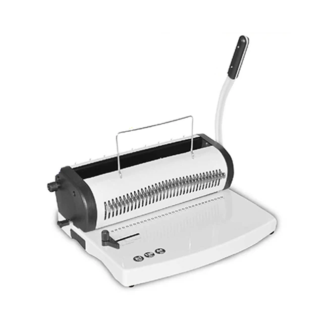 TONGRO-T619  double wire binder  34 hole calender binding machine office book binding machine Note Book wire Binding machine