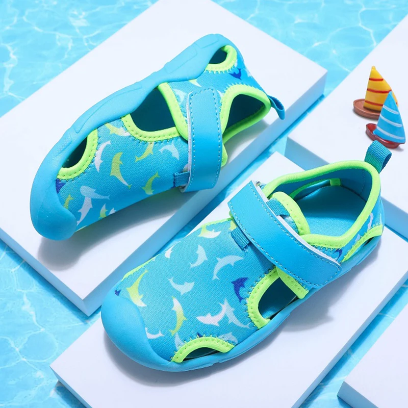 Sandals For Toddler Girl Children Fashion Comfortable Breathable Netcloth Casual Shoes Boys Water Sports Sandals Age 1-8 Years