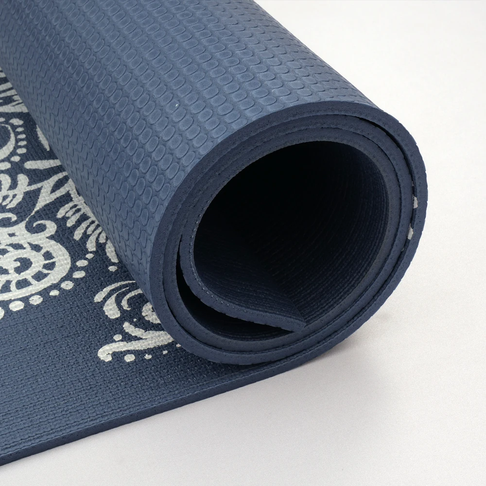 Free Sample Custom Brand Logo Pattern Waterproof GYM Workout Mat Non-Slip Rubber Base ECO-Friendly Pilates Mat TPE Yoga Mat