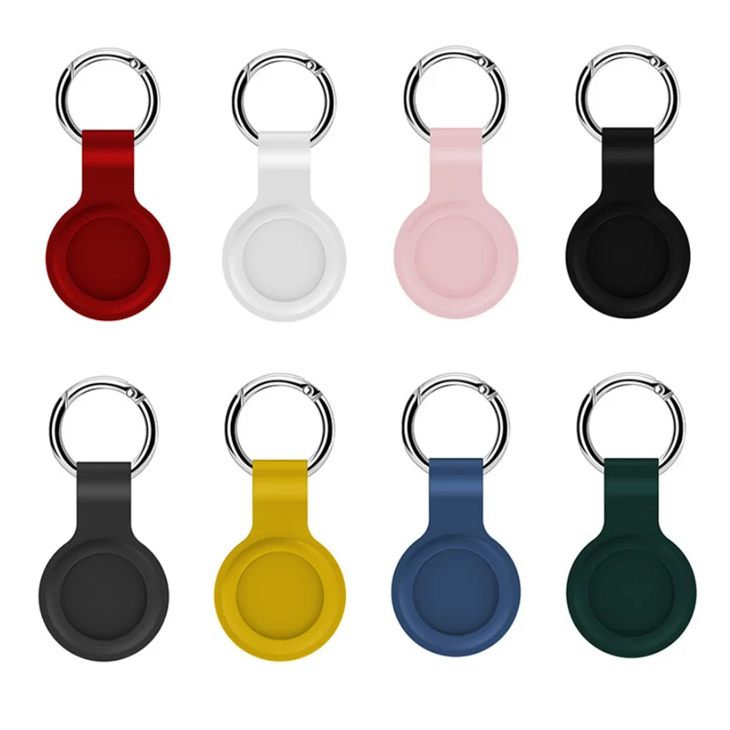Для appple Air tag case Аксессуары Брелок для ключей подвесные бирки кольцо чехол силиконовый защитный airтеги
