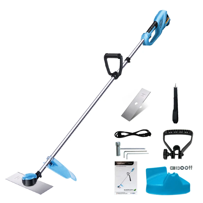 Battery Brush-cutter attachment brushcutter head brush line with two poles connect