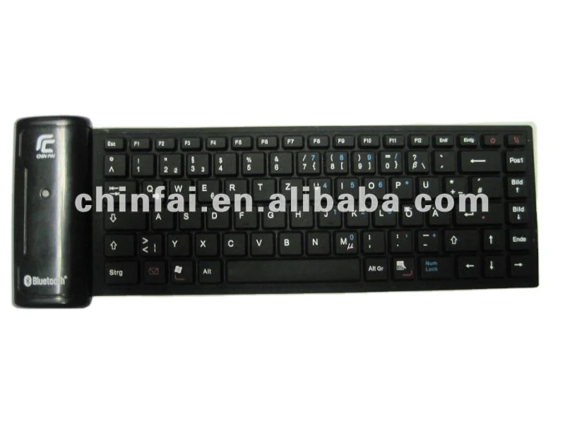 Collapsible Silicone Keyboard Waterproof Soft Supporting Customization Private Design Various Color