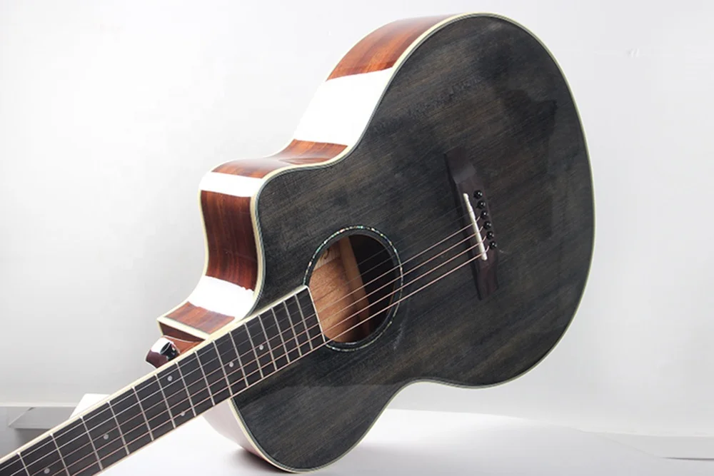 CH-1650S-40JF   Wholesale Beautiful Chihiro Guitar Acoustic 40 Inch Colourful Guitar