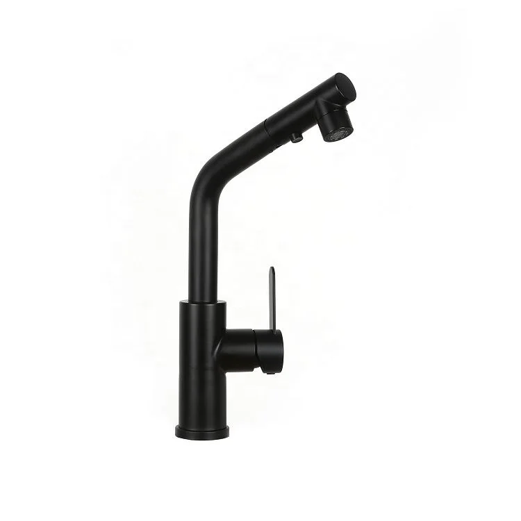  New Arrival Deck Mounted Black Color Single Handle Luxury Modren Style Bathroom Kitchen