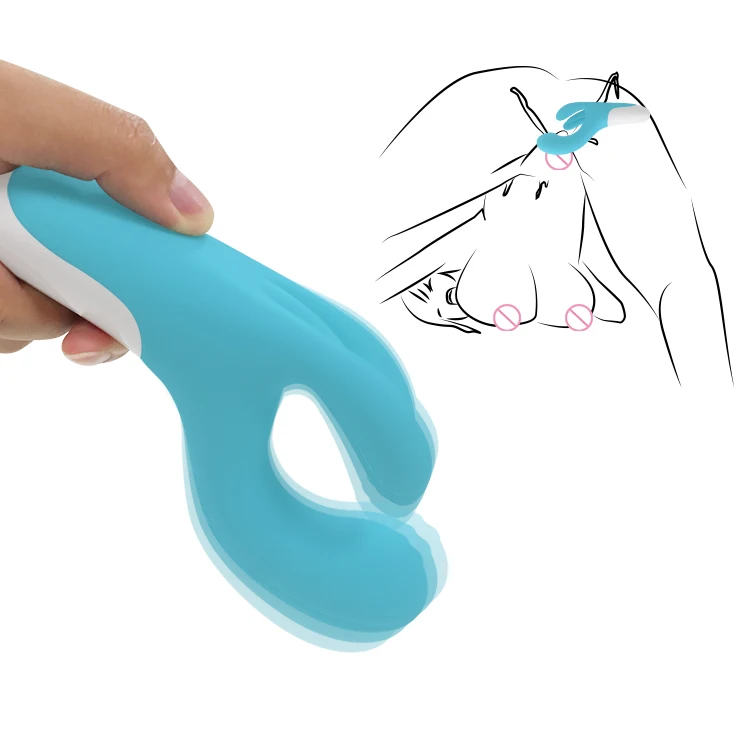 Rechargeable Waterproof Dildo Vibrator Clit Stimulator Massager with 10 Vibration Modes