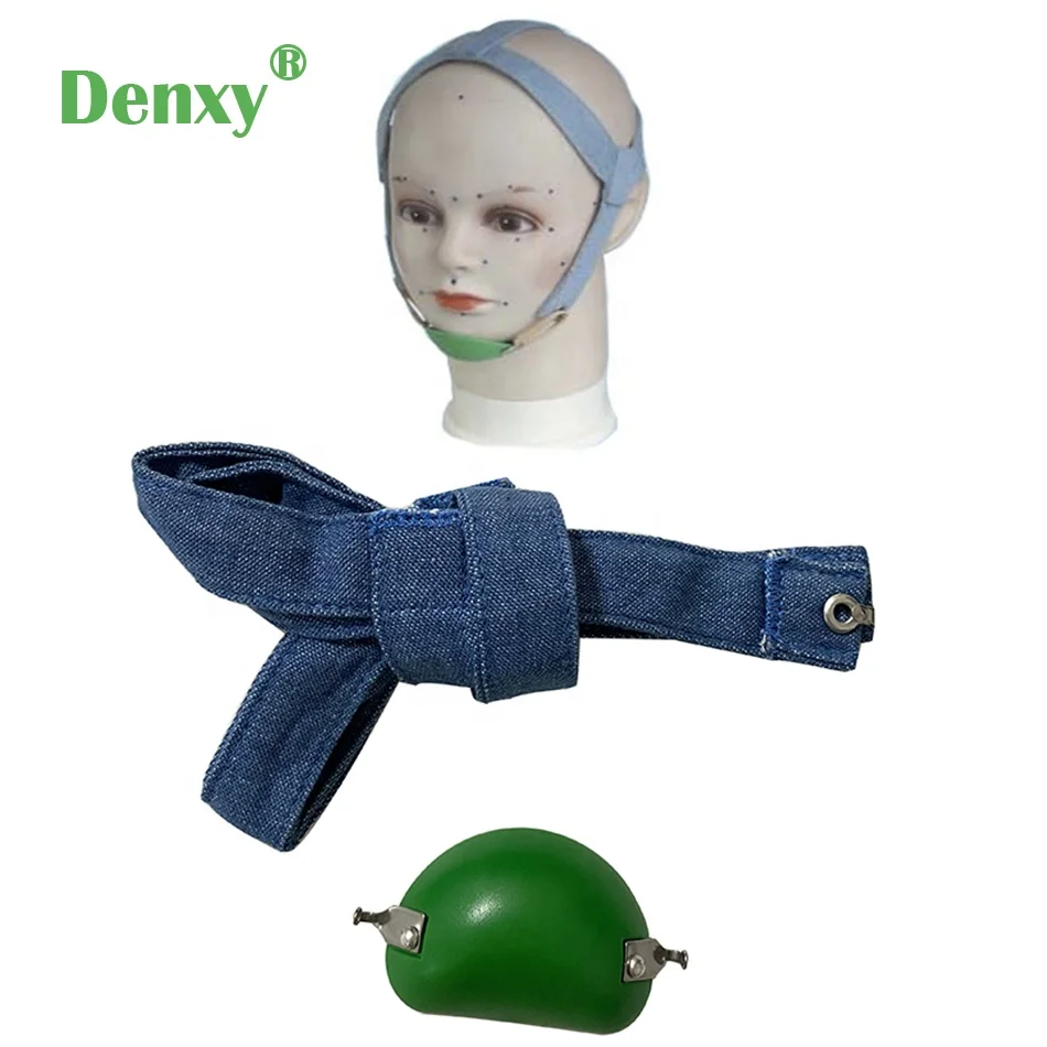 Denxy Dental Jaw Traction Headgears Cap for Orthodontic Adjustable Reverse-Pull Headgear Orthodontic High Pull Headgear Strap