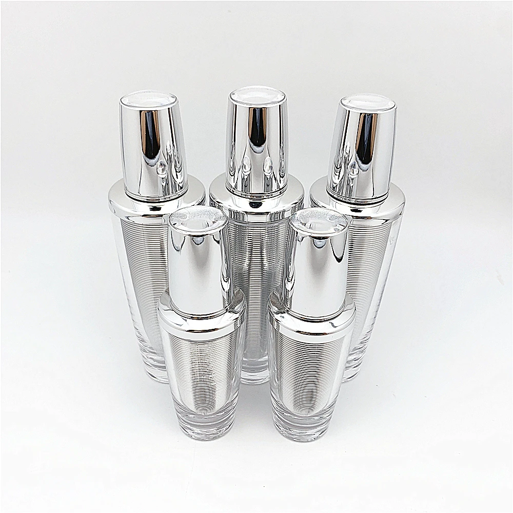 Custom logo high-grade big size 5oz 150ml cosmetic pp  white airless pump bottle