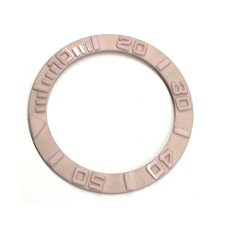 Made in Shenzhen high quality Ceramic Watch Bezel with convex numbers Watch Parts