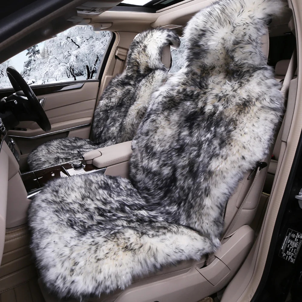 wholesale lambskin Artificial sheepskin fur car seat covers universal fur sheepskin car seat cushions
