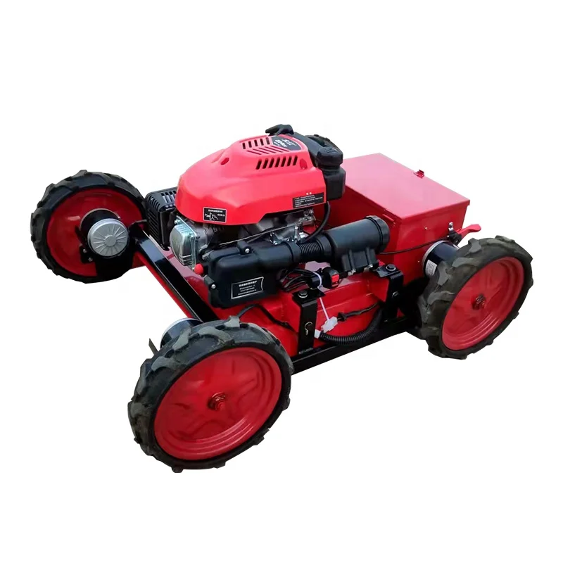 Remote Control Lawn Mower Wheel All Terrain Slope Mower Radio Remote Control Lawn Mower