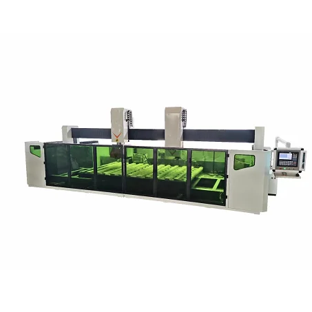 3220ATC CNC Cutting and polishing dual-function machine X-Y-Z-A-B five-axis linkage cutting chamfering edging grooving drilling