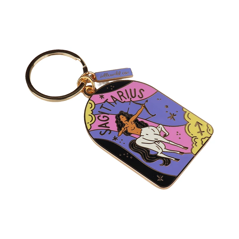 metal keychains Wholesale Custom Premium Iron Keychain High Quality Personalized Metal Coin Holder with Digital Printing