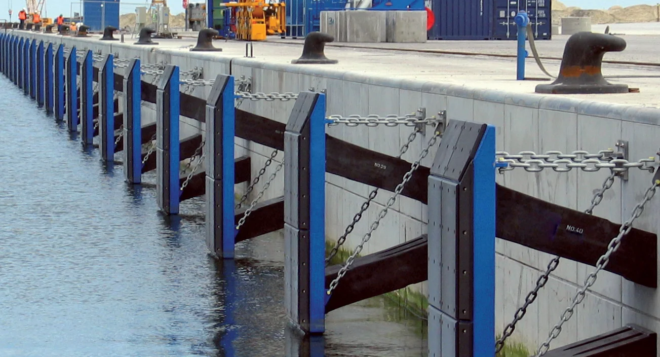 uhmw pe fender wharf HDPE board, dock impact resistance plastic sheets