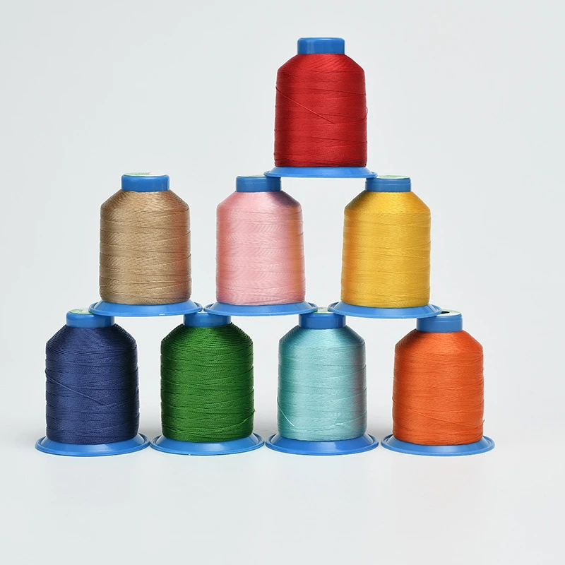 GRS Certified Nylon6.6 Recycled Bonded Sewing Thread 1050D/3 Continuous Filament N6.6 For Leather and Luggage