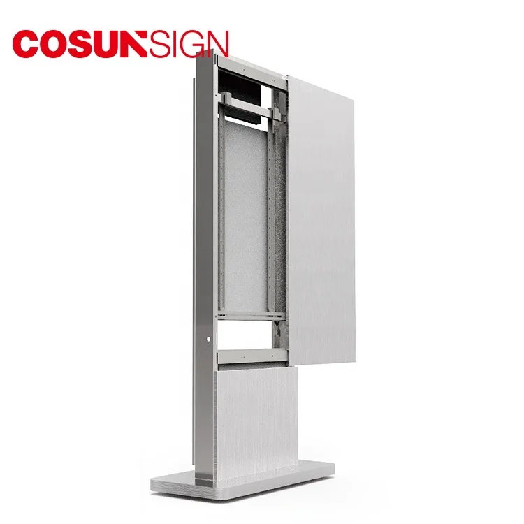 Dual Drive Thru Order Bill Payment Tablet Stand Touch Screen Digital Signage Outdoor Self-Service Kiosk