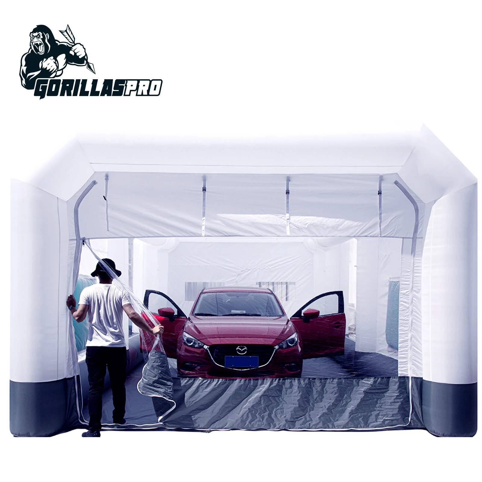 GORILLASPRO Custom Mobile Inflatable Automotive Spray Paint Booth Car Paint