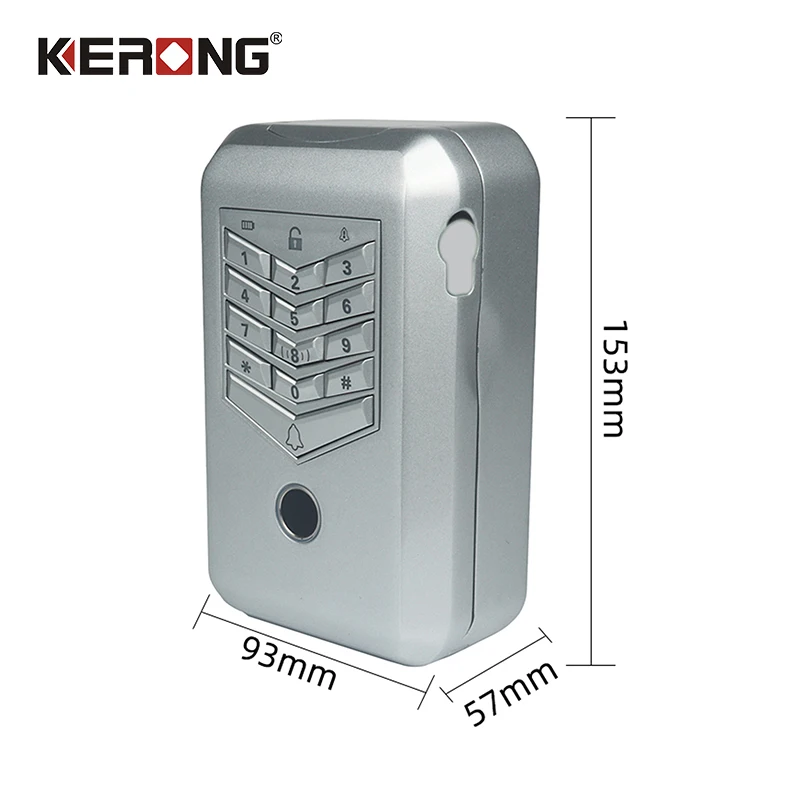 Small Digital Outdoor Fingerprint Key Cabinet Wall Mounted Storage Safe Box FOR Dormitory