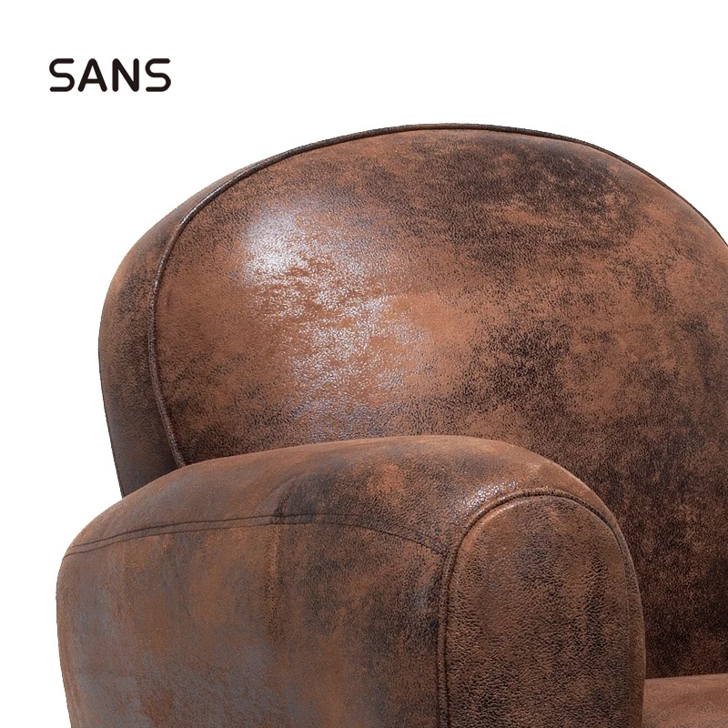  Лидер продаж на Amazon винтажное кресло с мягкой обивкой из микрофибры/искусственной кожи/Клубное для