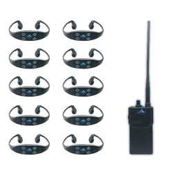 Swimming Training Tool Waterproof Bone Conduction Headphone Wireless 12 Channel FM Transmitter Swimming Bone Conduction Earphone