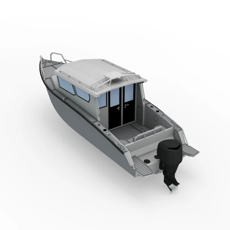 New Arrival 8m Pleasure Leisure Luxury Yacht All Welded Aluminum Fishing Boat for Sale