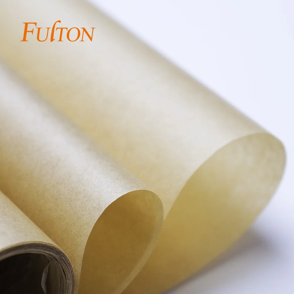 Food Grade Unbleached Double Sided Wax Paper Roll For Burgers Wrapping