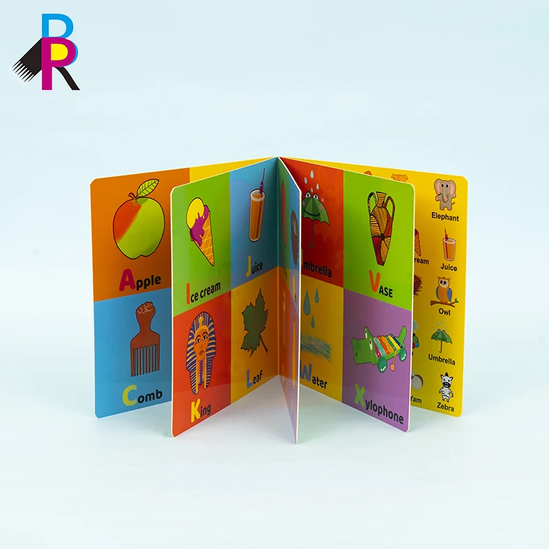 Custom High Quality English Kids Children Learning Book Printing Coloring Educational Baby Board Book