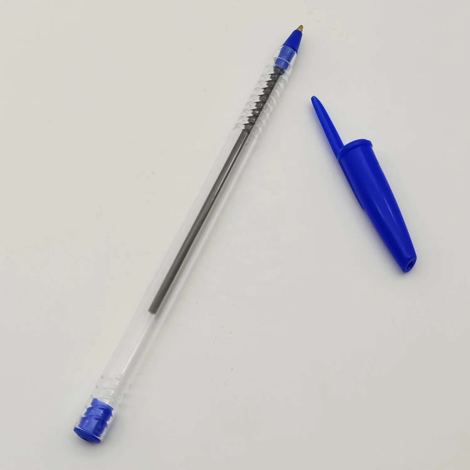 Wholesale manufacturer customised ball point pen business ballpoint blue red black ink office pen for dtudent
