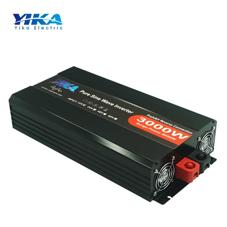 YIKA TP- 3000 W 12V 24V 48V DC To AC Вт инверторы инвертор немодулированного синусоидального