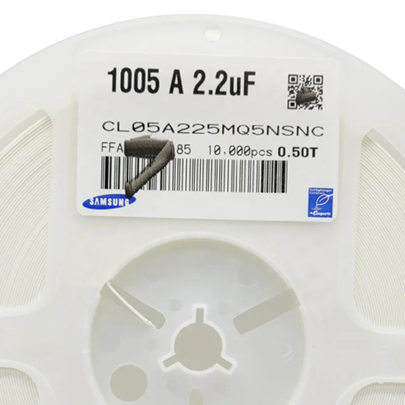 
SMD ceramic capacitors 225PM 6.3V X5R 0402 Passive Components CL05A225MQ5NSNC Chip capacitors Original Product 