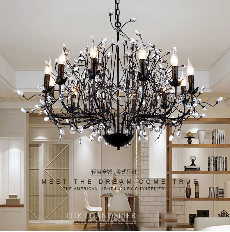 MEEROSEE Chandeliers Pendant Lights for High Ceilings Light Chandelier MD86007