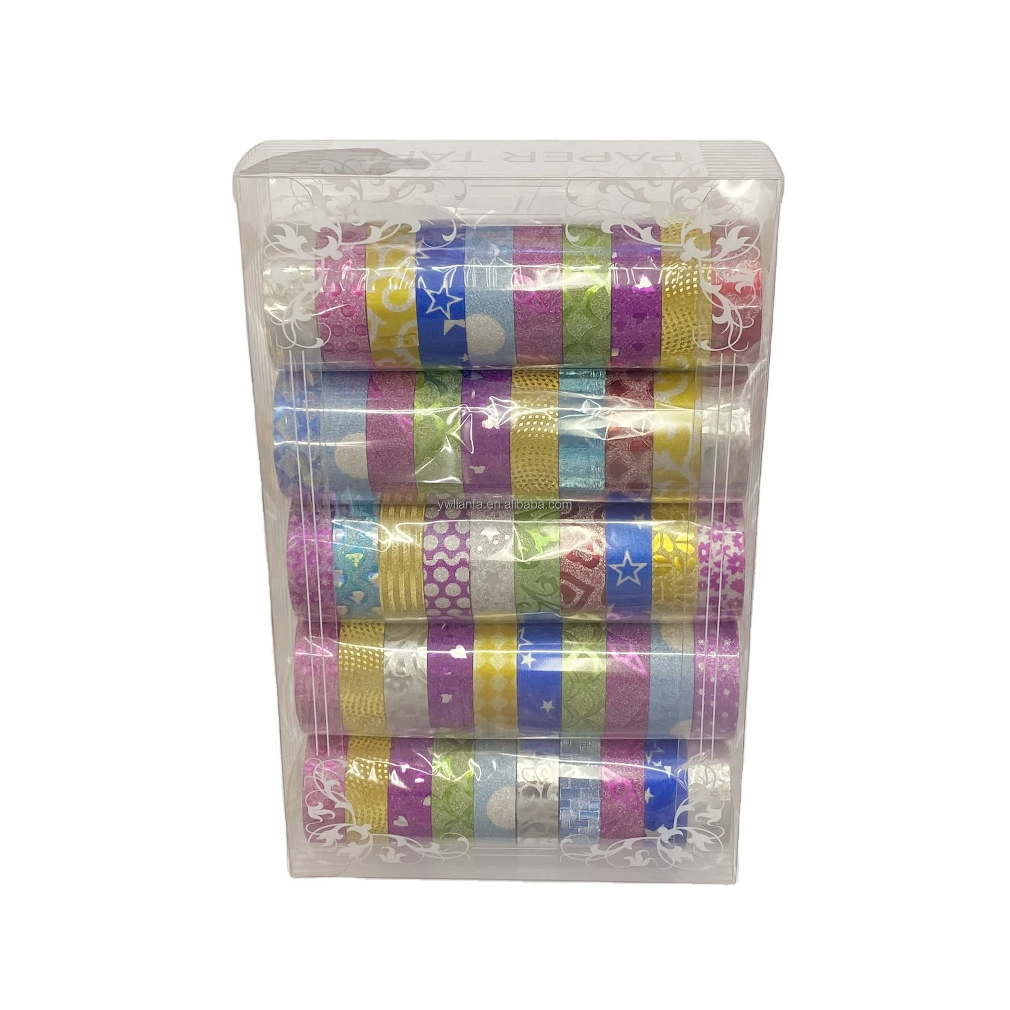 hot selling glitter adhesive tape gift packing tape wall decoration paper tape