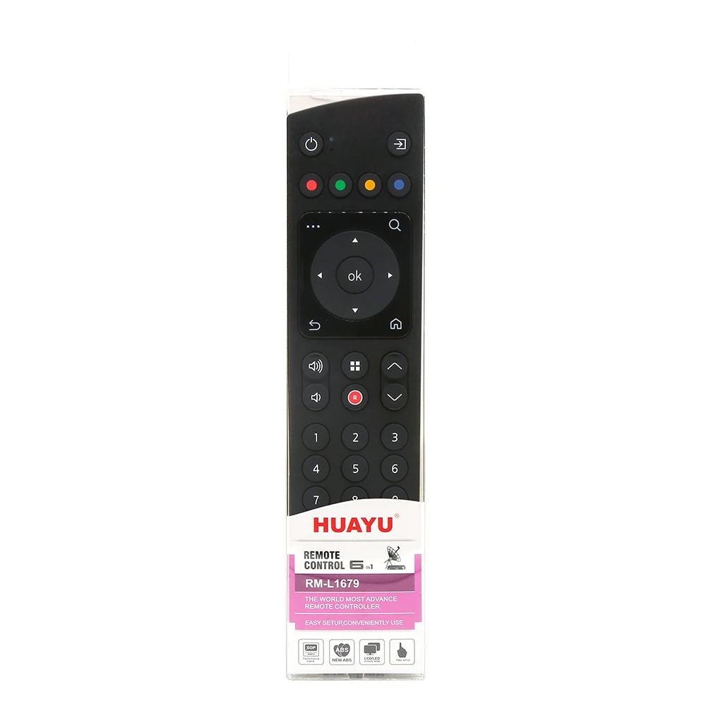 HUAYU RM-L1679 6 IN 1 Universal REMOTE CONTROL WORK FOR ASTRO TV IN MALAYSIA MARKET SET TOP BOX