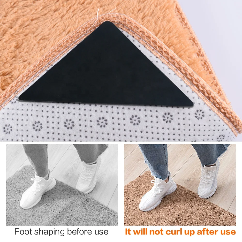 Dual Sided Extra Strong Non-Trace Reusable Rug Gripper Anti-Slip PU Tape Cost-Effective Furniture Pads for Area Rugs Runners