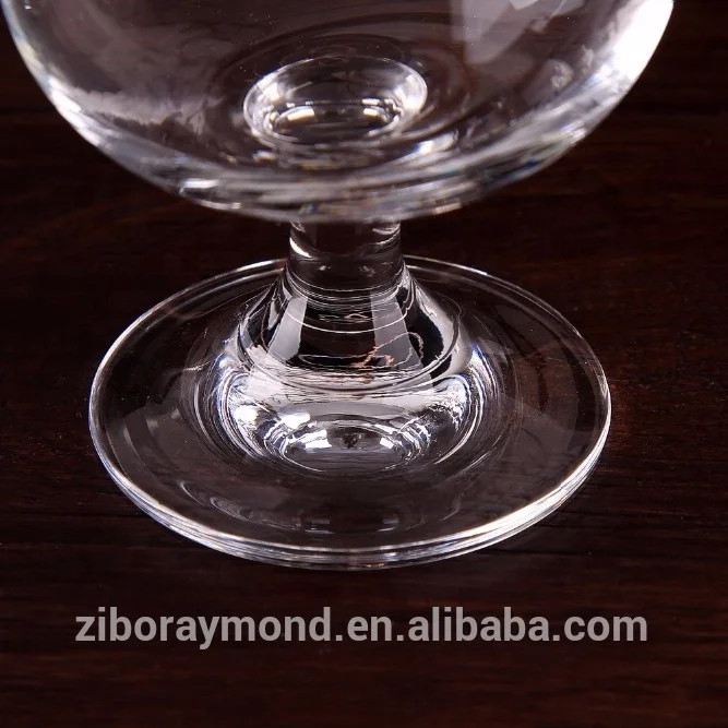 Raymond Customized size clear cognac brandy glass cup