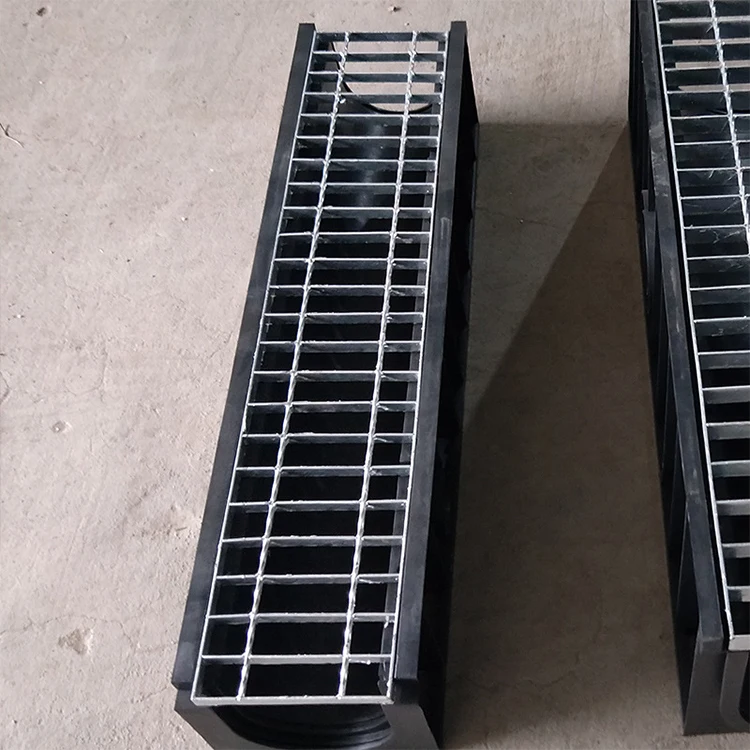 Resin Concrete Gutter U-shaped Plastic Fast Drainage Channel For Pedestrian