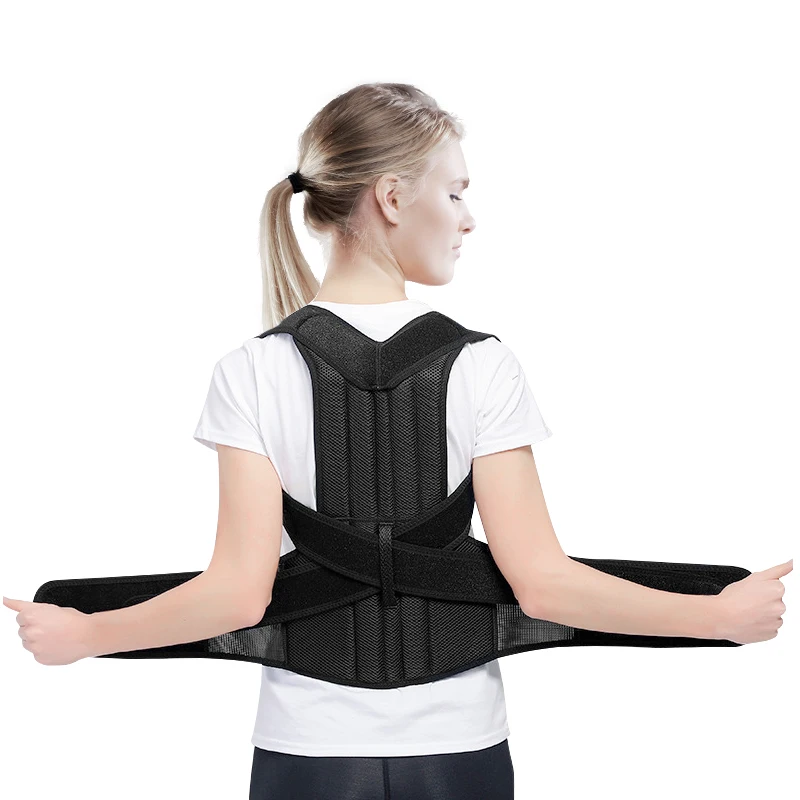 back support belt straightener brace posture adjustable back shoulder smart posture corrector de espalda postura belt