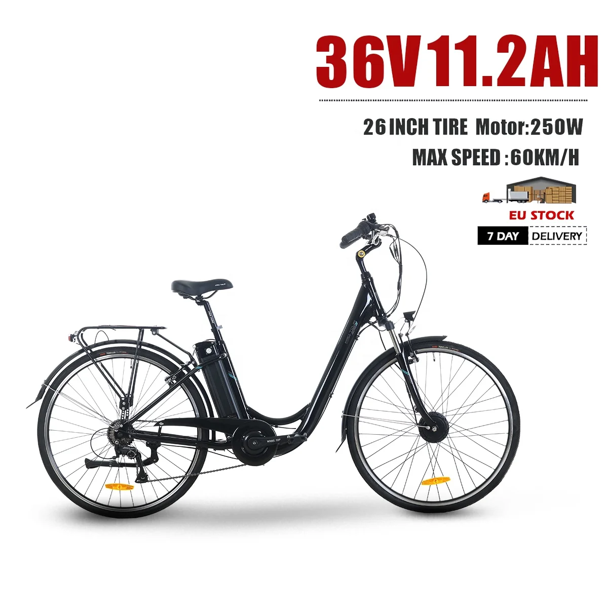 Electric Family  48V 250w Electric Bike Beach Cruiser Road City Bicycle Adults