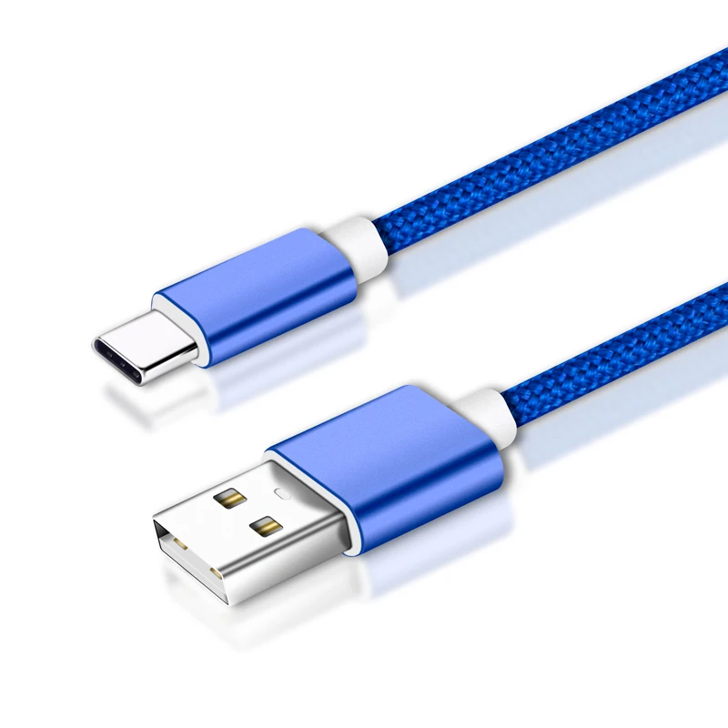 Nylon braided fast charging usb 3.0 usb type c cable for vivo for google