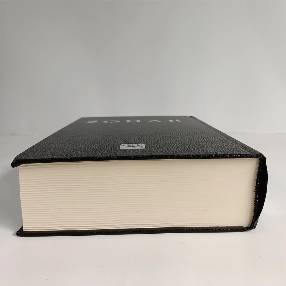 Customization printing Luxury pu leather Hard cover book
