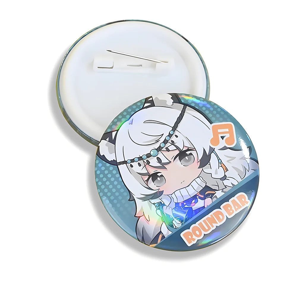 China Manufacturer Supply Round Tinplate Badges Button Custom Sublimation Pin back Magnetic Brooch Button Badge