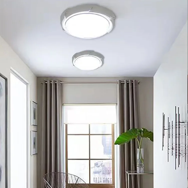 LED circular solar ceiling light IP65 outdoor 50w 100w 150w 200w indoor ceiling light customizable motion sensor ceiling light