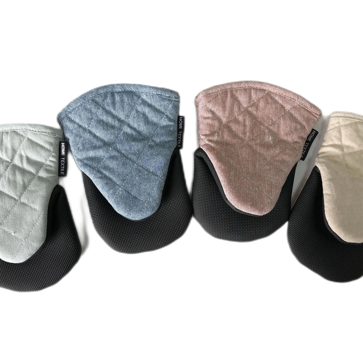 Customized wholesale OEM BBQ home textile restaurant High quality neoprene oven mitt rubber silicone duck oven mitts