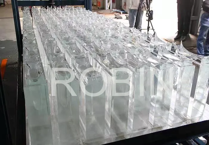 Transparent block ice making machine 3 ton for making clear sphere ice big cube ice