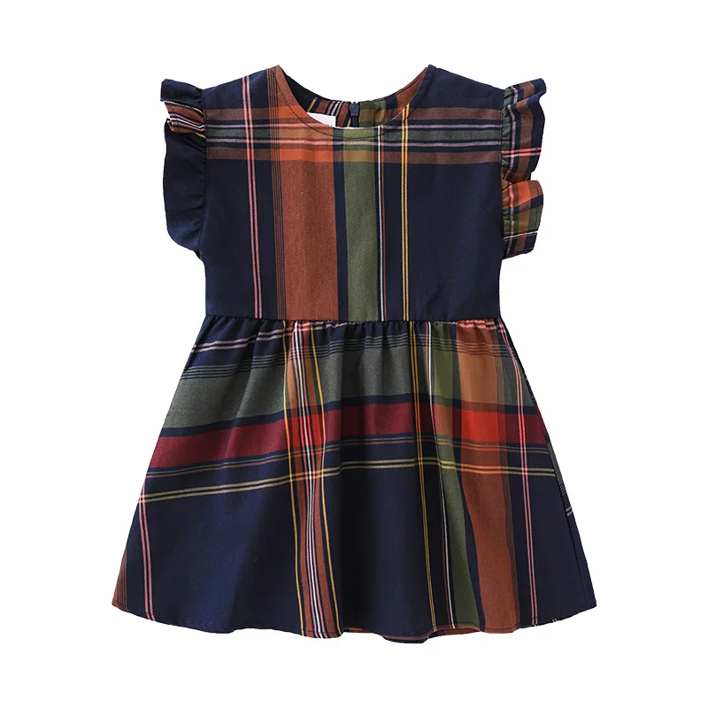 2024 Trade Festival Customized Design Toddler Casual Dress Bamboo Spandex breathable soft Baby Girl Dresses For Kids