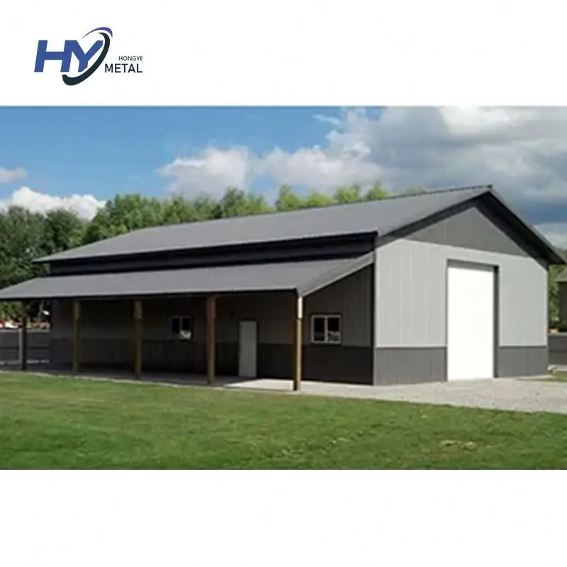 Prefabricated modern cheap agricultural sheep cattle metal frame shed steel structure cow shed farm building