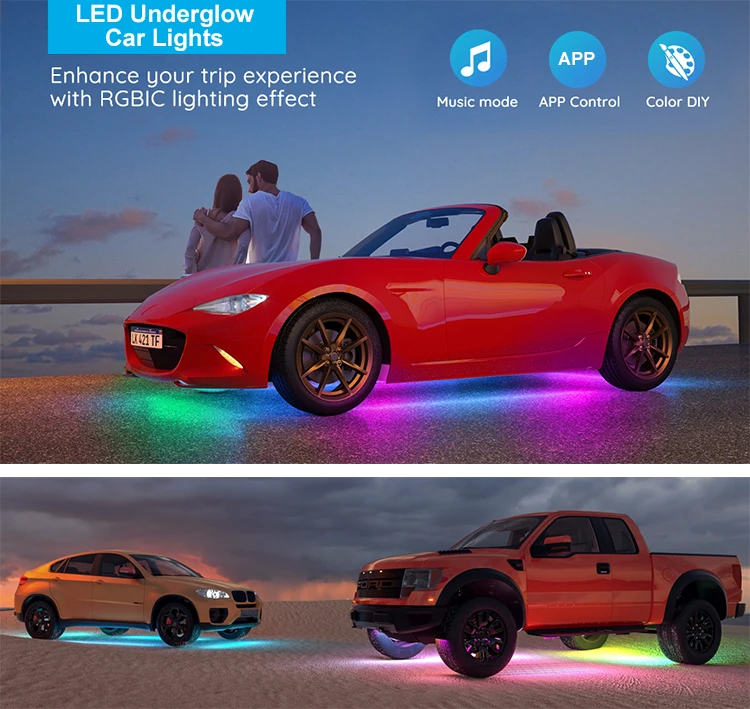 New popular tv sync golden al power led bar strip light smart 2835 for night light with batter pack guzhen