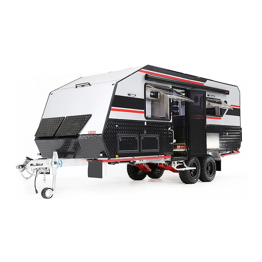 New smart motohouse caravan mobile house caravans square drop camper suitable for family